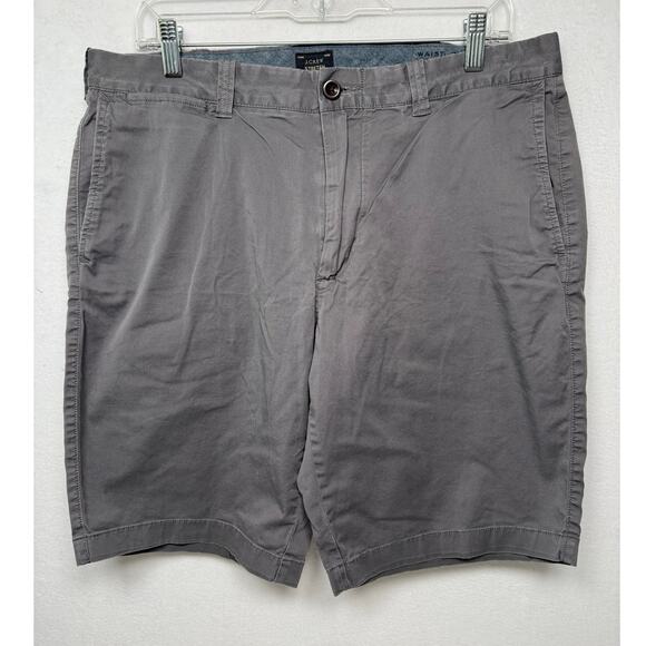 J. Crew Gray Chino Stretch Shorts Size 34 - Picture 1 of 3